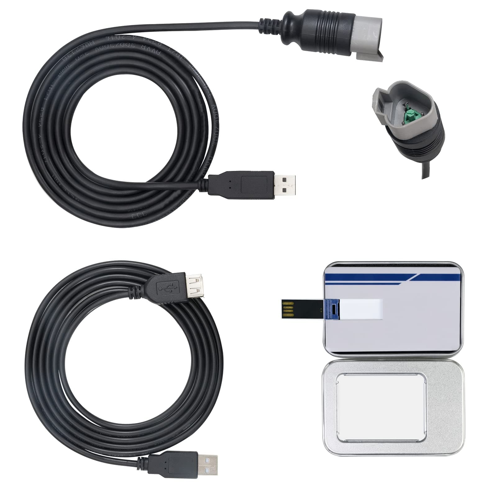 Diagnostic Tool Scanner KIT with Chip FT232RL Compatible with All Models Evinrude E-TEC, FICHT, DI 1999-2020, G2 Outboard Boat Marine Engines, Ytpoools