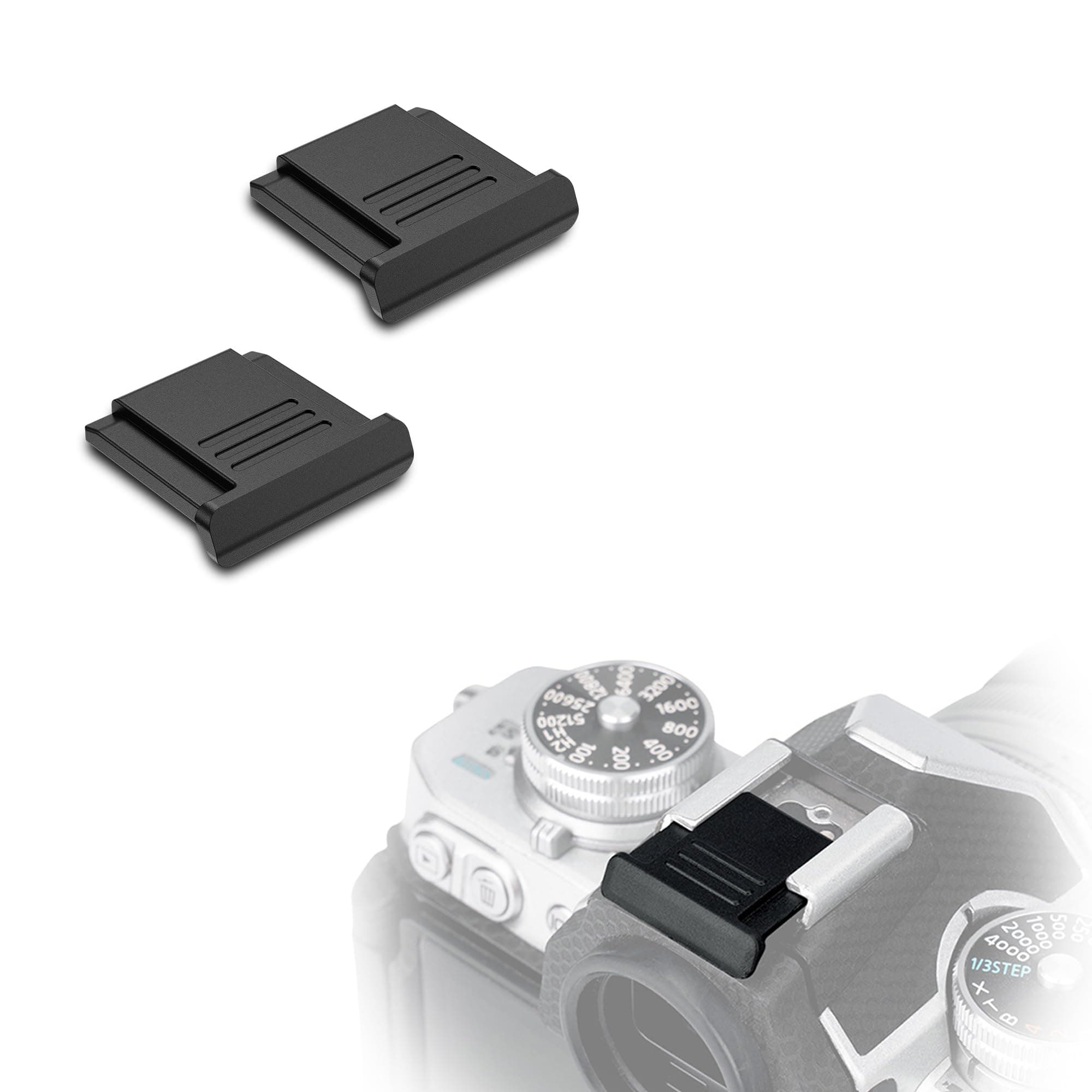 JJC 2 PCS Camera Hot Shoe Cover Cap Protector for Nikon Z f Zf Zfc Z30 Z50 Z9 Z8 Z7 Z6 II Z5 D850 D810 D780 D750 D7500 D7200 D5600 D5500 Coolpix P950 P1000 Ricoh GR III GR IIIx Replaces Nikon BS-1