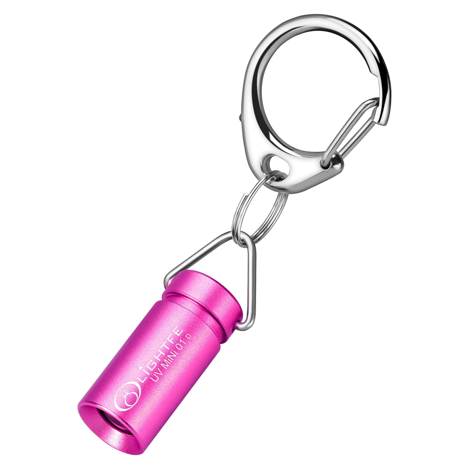 LIGHTFE UV MINI 01D Blacklight Flashlight 365nm Keychain lamp, Suitable for pet Urine Stains, Stains, Minerals, Fluorescent Agent Detection, and Currency Art Identification, etc