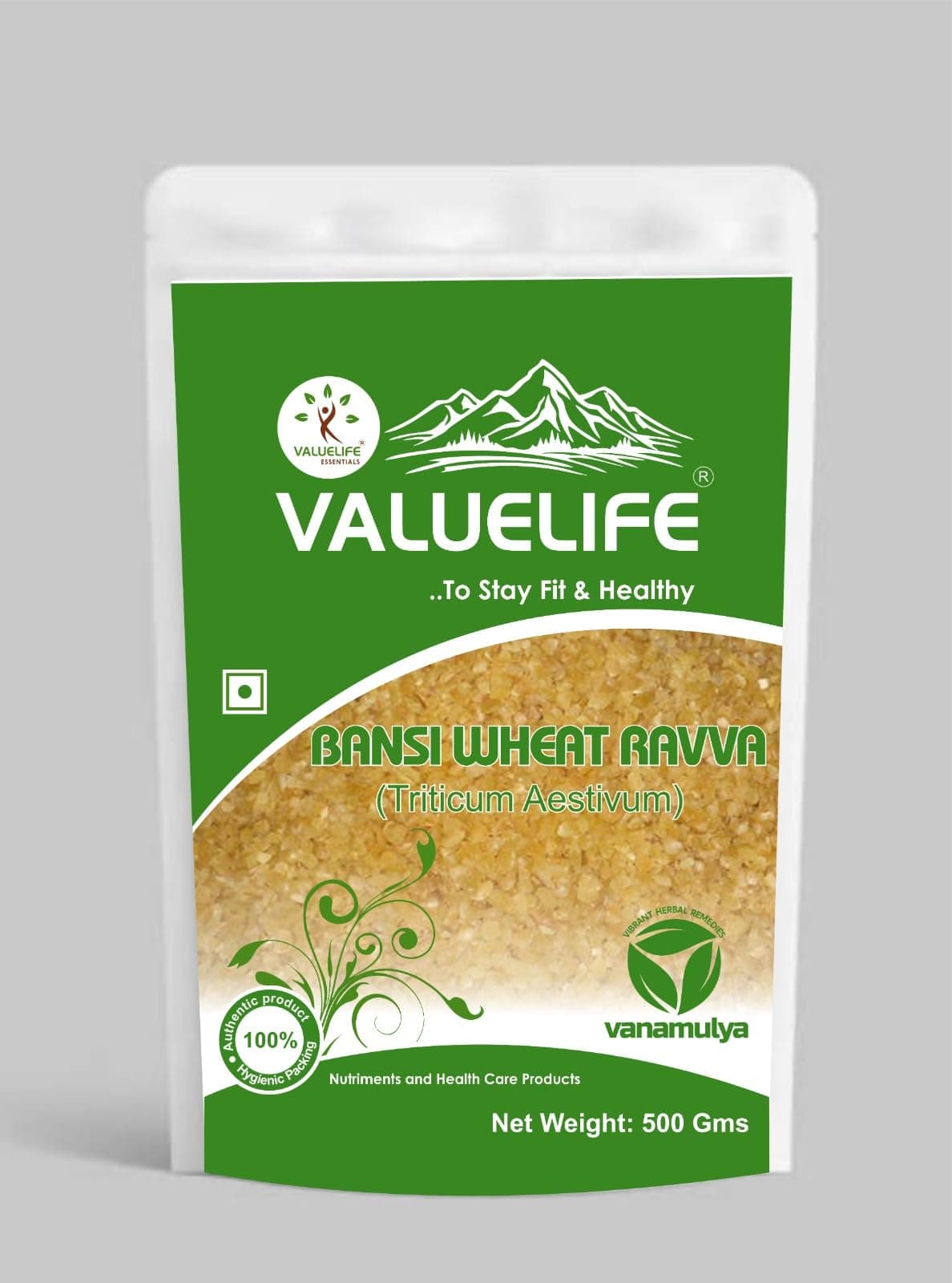 Valuelife Bansi Wheat Ravva 500gms