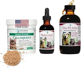 Advanced Immune Restoration Supplements for Cats | Intense Regeneration Protocol | Helps with Pain Relief (Large)