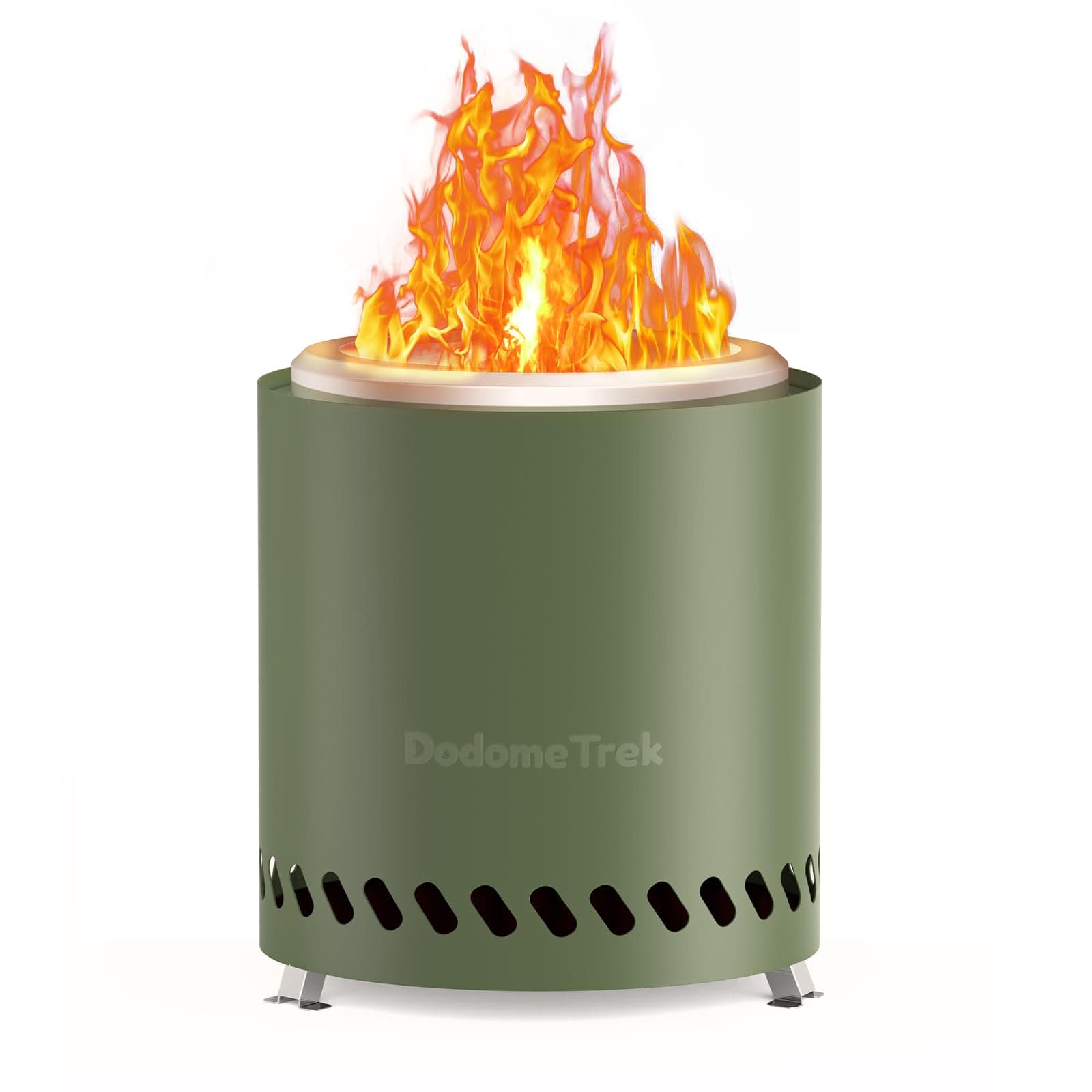 Tabel Top Fire Pit Mini, Portable Firepit Outdoor, 9 Inch Tabletop Firepit Olive