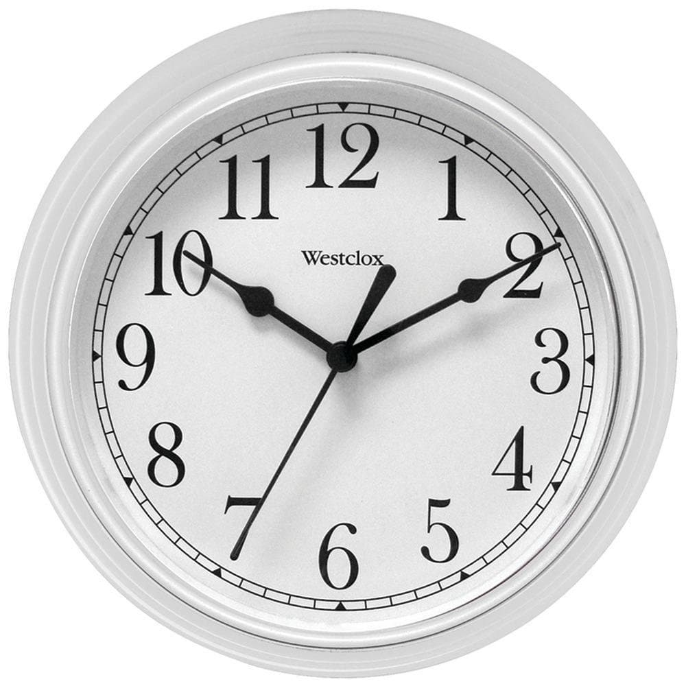 Salton NYL46994A 9" Decorative Wall Clock (White), 1