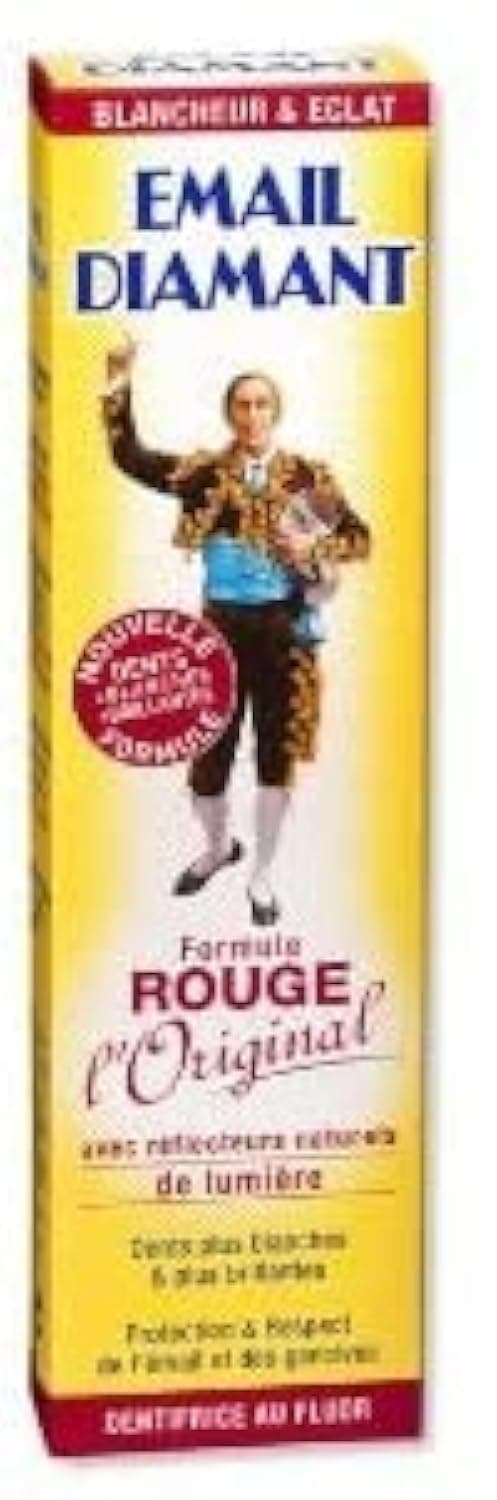 Email Diamant RED Original Cosmetic Toothpaste - Formula Rouge - 75 ml Tubes (1 Tube)