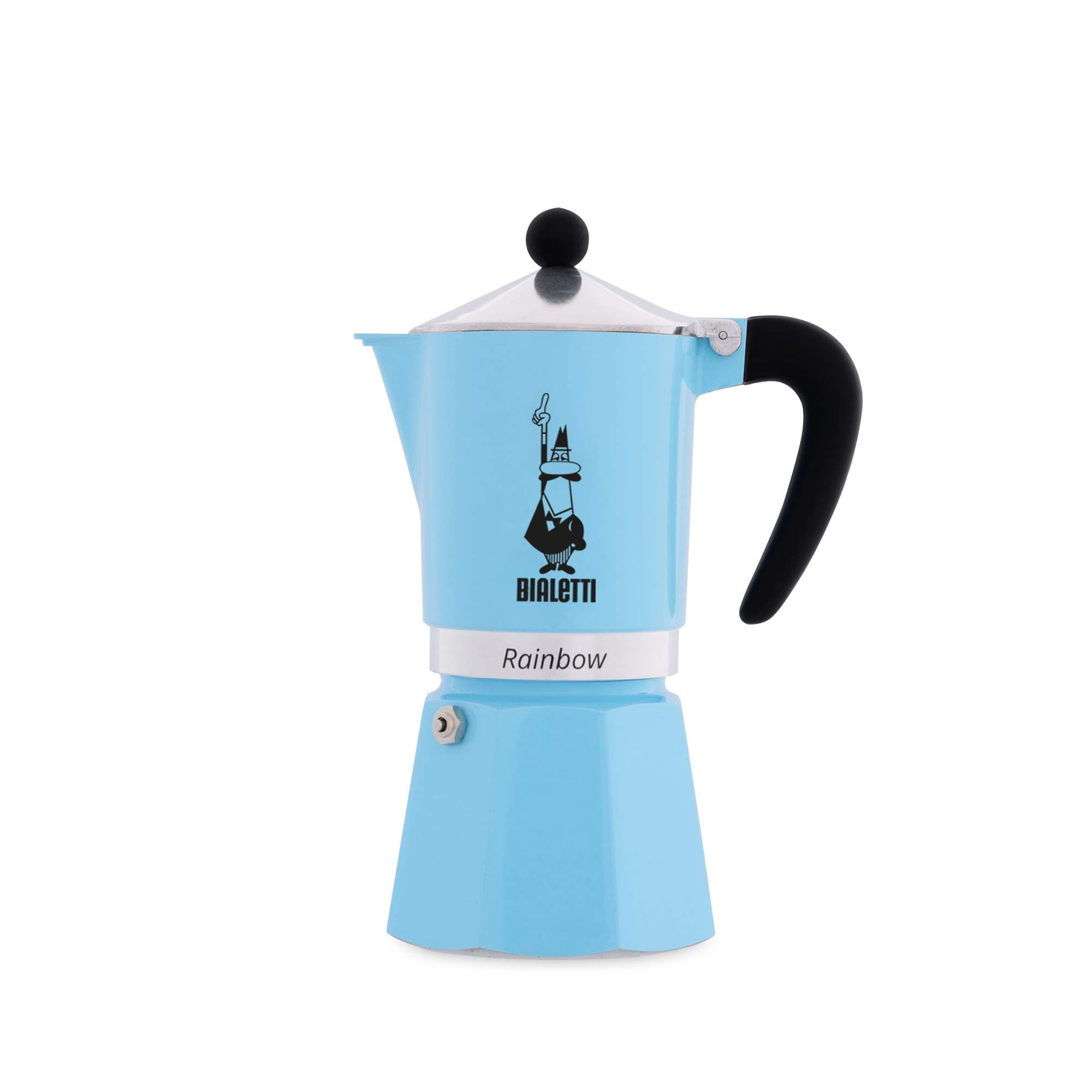 Bialetti Rainbow Coffee Maker 6 Cups Light Blue 30 x 20 15 cm 5043