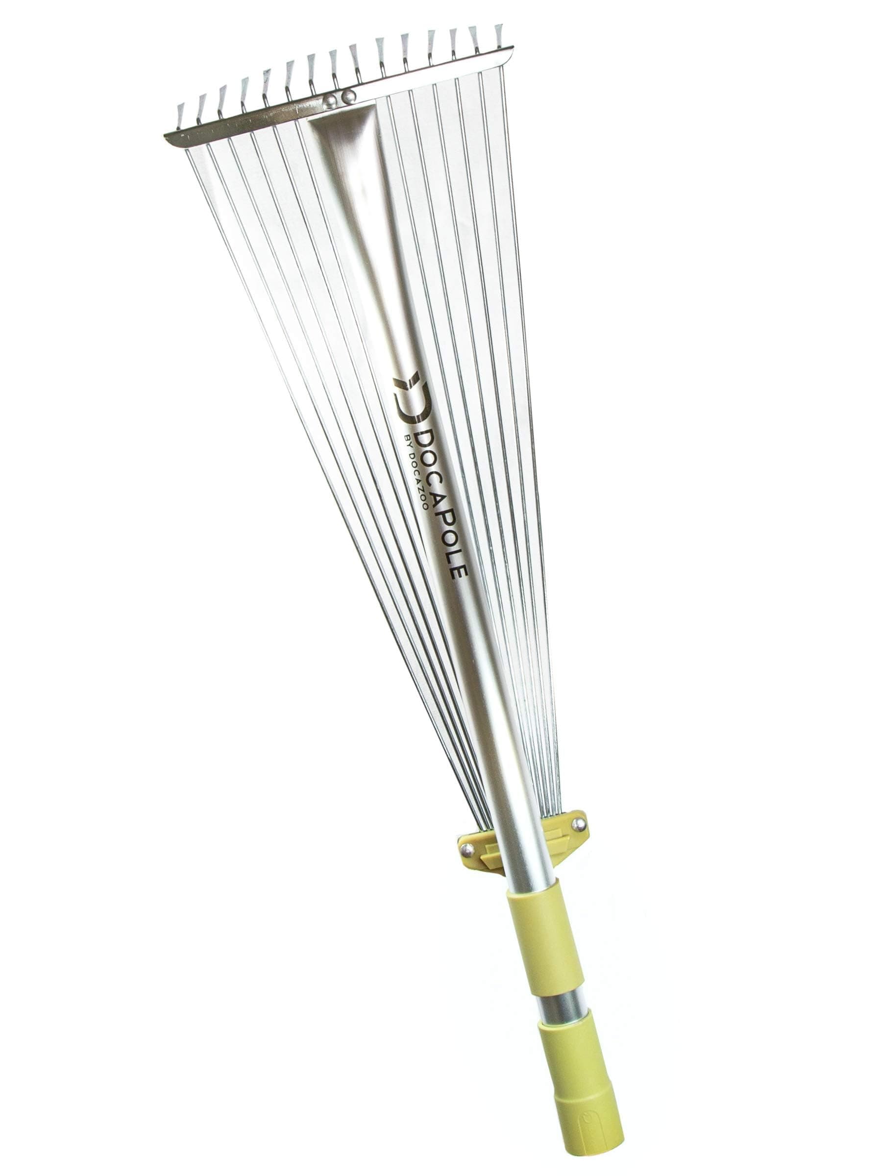 DOCA Gardening Tools Attachment - Extension Pole for Tree Trimming, Fruit Picker, Roof Rake for Leaves - Roof Rake