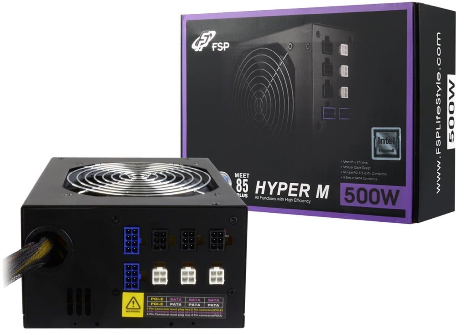 FSP Hyper M 500W Modular Power Supply 80 Plus