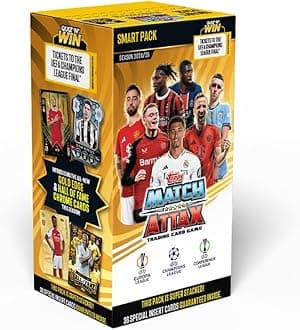 Topps UEFA Champions League Match Attax 24/25 Trading and Collectible Card Game (Smart Pack)