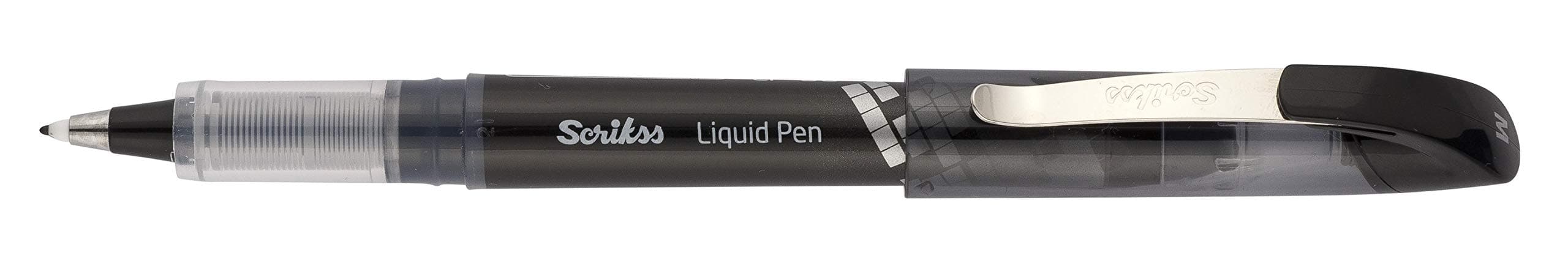 Scrikss M Liquid Gel Roller Pen - Black Ink
