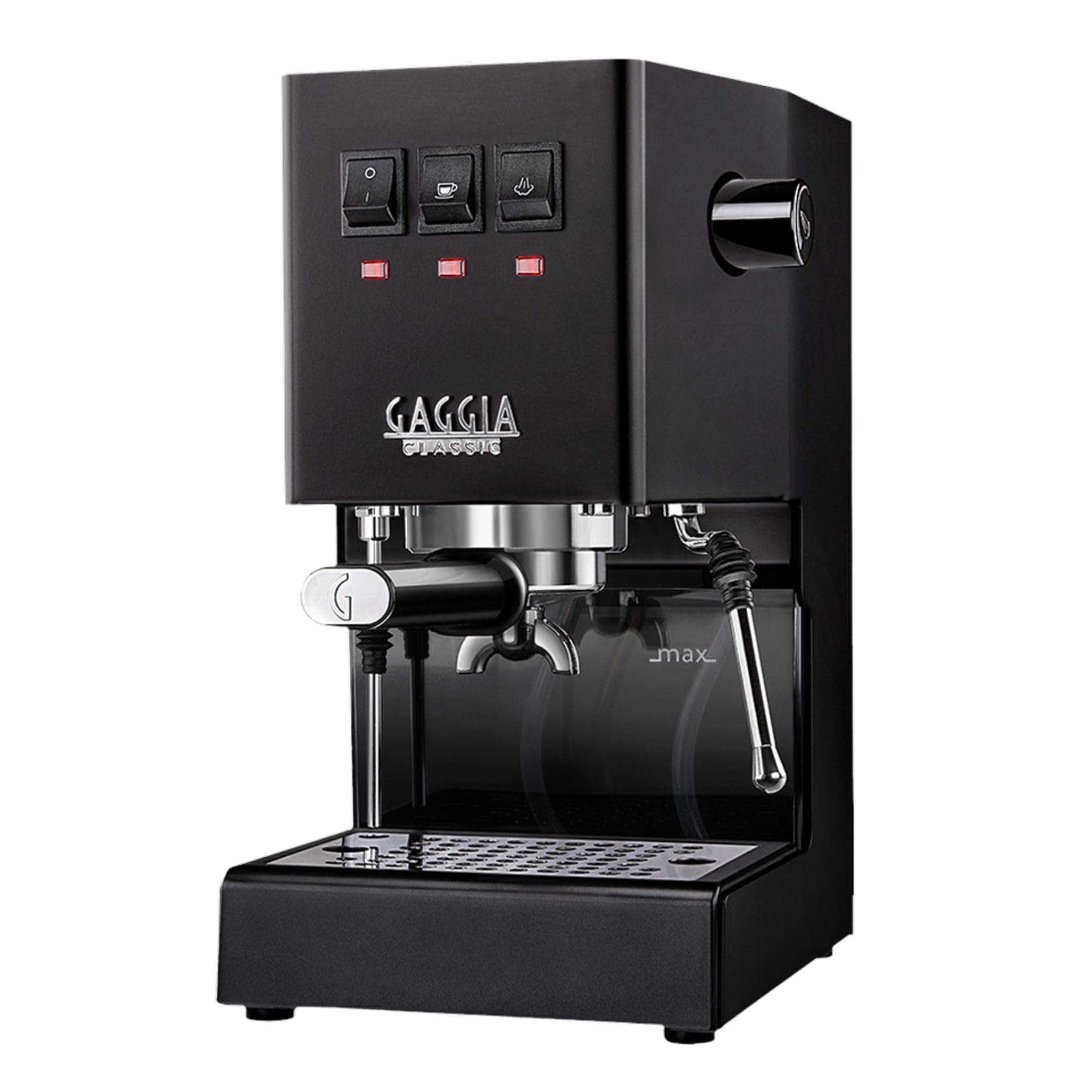 Classic E24 Evo Pro Manual Espresso Coffee Machine Maker with Brass Boiler & Solenoid Valve - Thunder Black