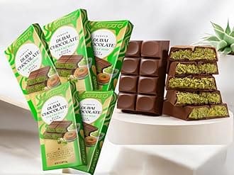 Dubai Chocolate Bar Pistachio Kataifi – 5 PACK 16 OZ Viral Dubai Chocolate with Knafeh and Pistachio Cream, Dubai Chocolate Bar Pistachio Kataifi (5 PACK - 1.1 lbs)
