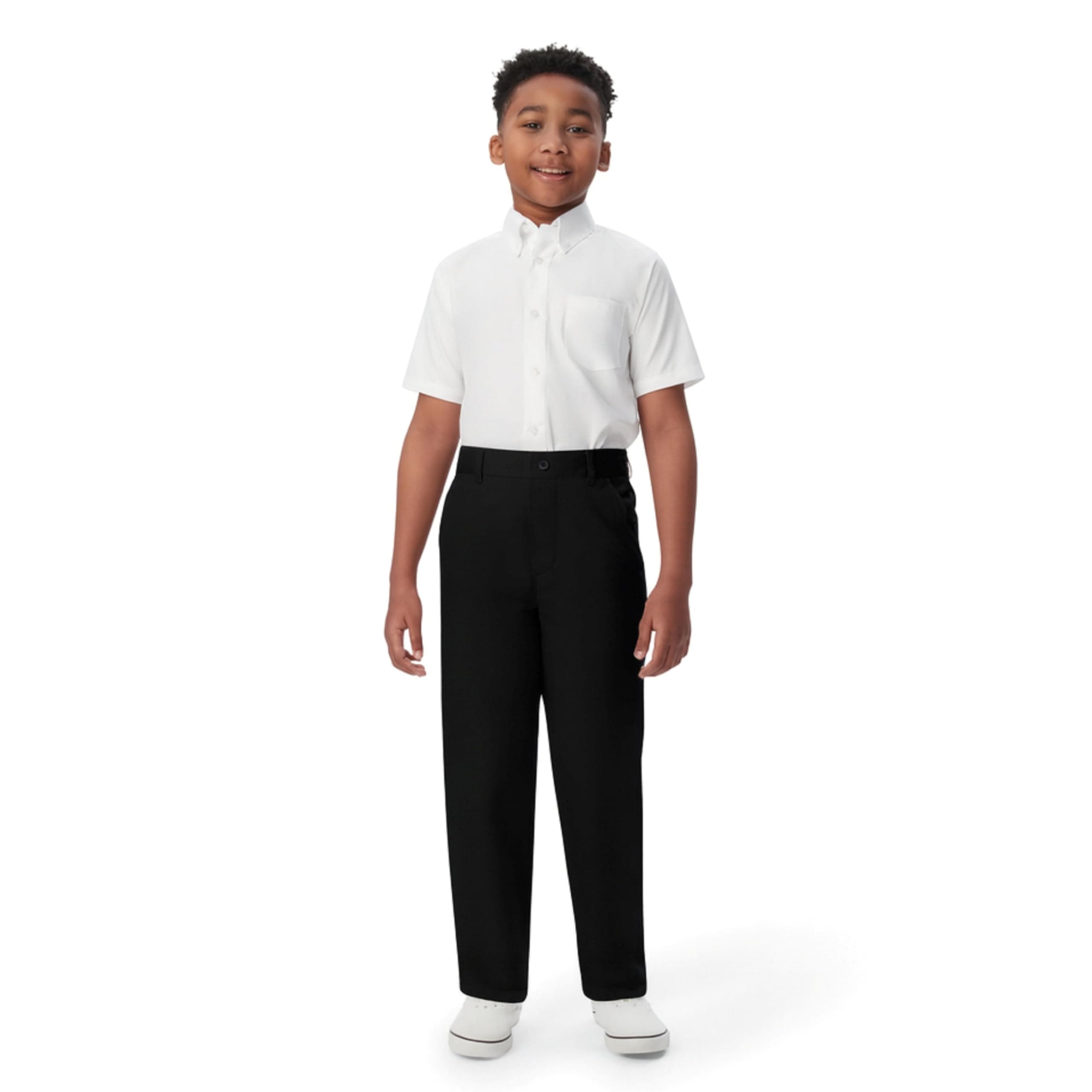 Boys Pull-On Relaxed Fit School Uniform Pant (Standard & Husky)