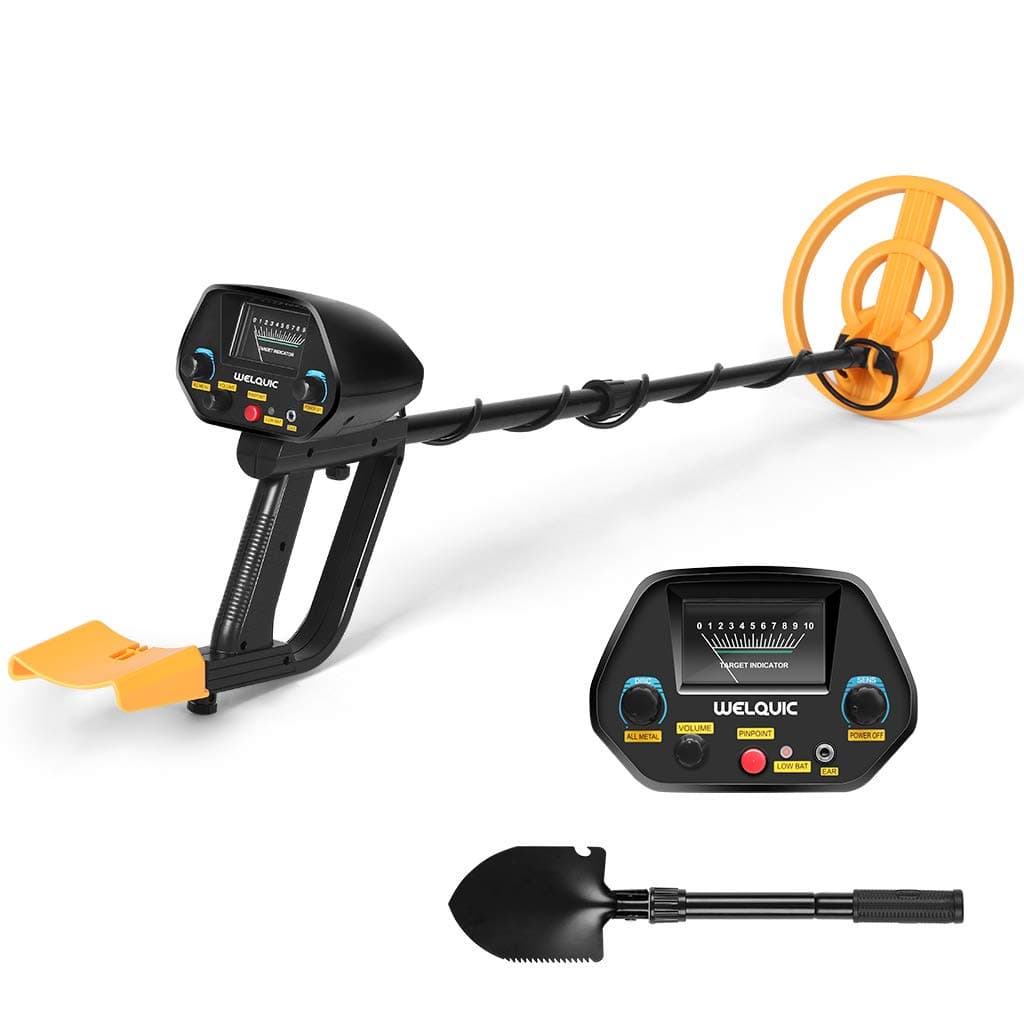 Metal Detector Pinpointer with High Accuracy VLF Technology and Discrimination Mode Waterproof for Gold Nugget Prospecting Relics Coins Jewelry Hunting