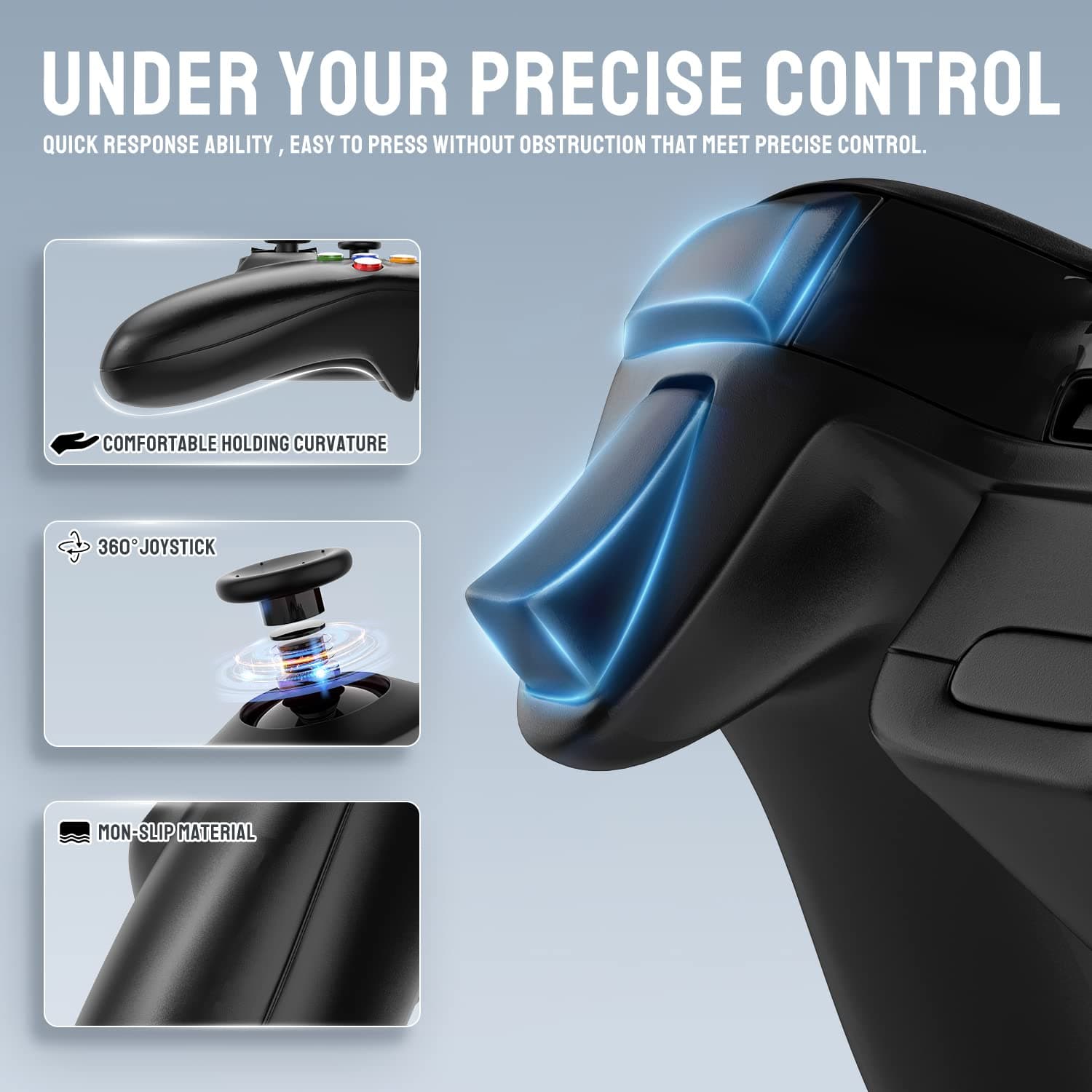 Wireless Controller for Xbox 360, Astarry 2.4GHZ Game Controller Gamepad Joystick for Xbox & Slim 360 PC Windows 7, 8, 10