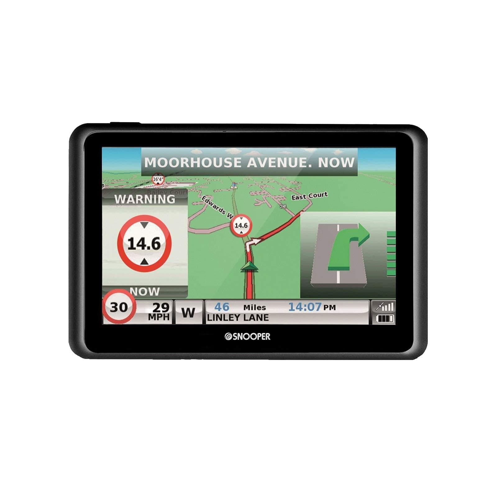 EU Caravan And Motorhome Sat Nav System With 7" LCD Touch Screen, Built-In TMC And Magnetic Mount, Black, 7 inch