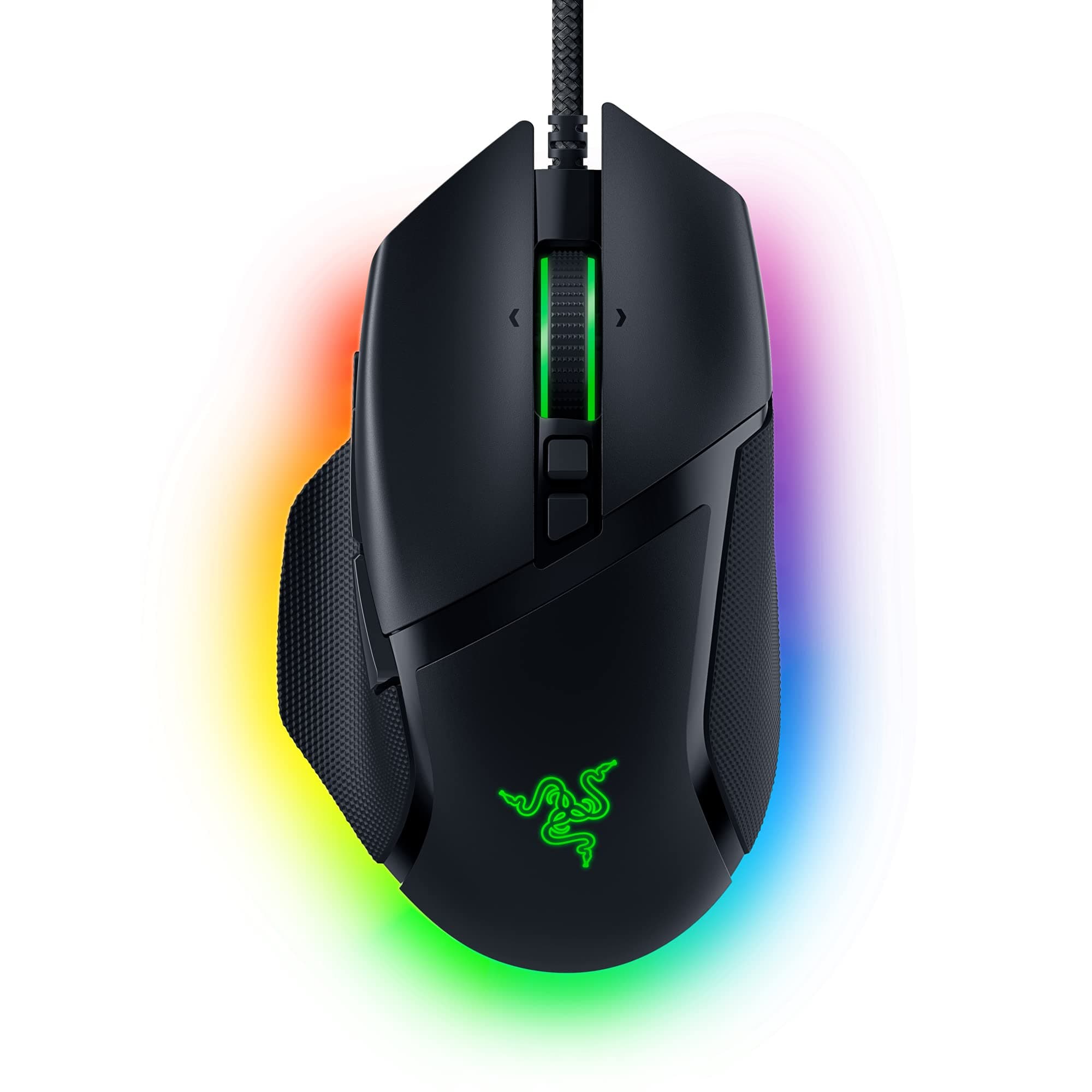 Razer Basilisk V3 Customizable Ergonomic Gaming Mouse: Fastest Gaming Mouse Switch - Chroma RGB Lighting - 26K DPI Optical Sensor - 11 Programmable Buttons - Hyperscroll Tilt Wheel - Classic Black