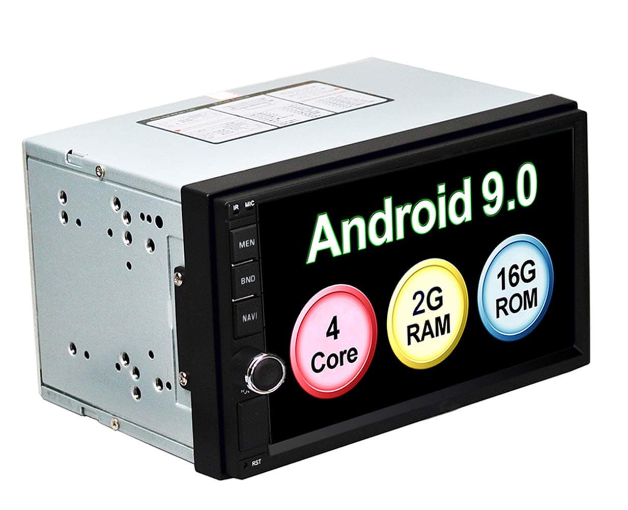 LEXXSON Android 8.0 Double DIN Car Stereo with GPS Navigation Bluetooth WIFI RDS Subwoofer Mirror Link 7 inch Touch Screen Car Radio USB SD AUX Multimedia Player Head unit