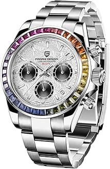 Pagani Design Men's Watch Multifunction Men's Sports Clock Quartz Chronograph Japan VK63 Movement Stainless Steel Strap Automatic Date 100M Water Resistant 2022