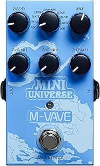 Mini Universe Guitar Pedal Reverb Innovation Unique Sound 9 Reverb Effects Pedals Pure Digital Dual Power True Bypass