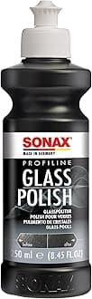 SONAX PROFILINE GlassPolish (250 ml) - removes slight scratches, blinding and etching from car windows made from glass. Silicone free | Item No. 02731410