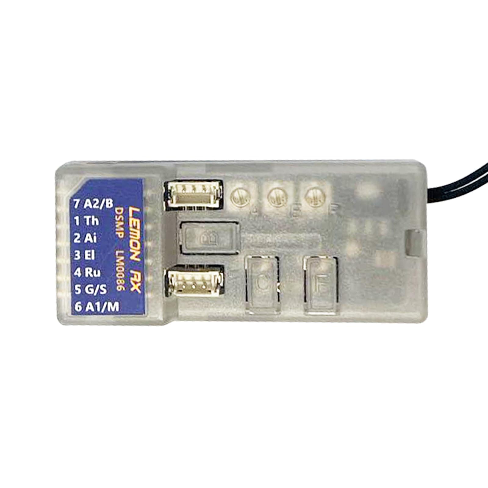 Compatible Spektrum Full-Range DSMP Telemetry Stabilizer， DSMX DSM2 Compatible 7-CH Telemetry Stabilizer Voltage Probe Receiver LMN0086VP