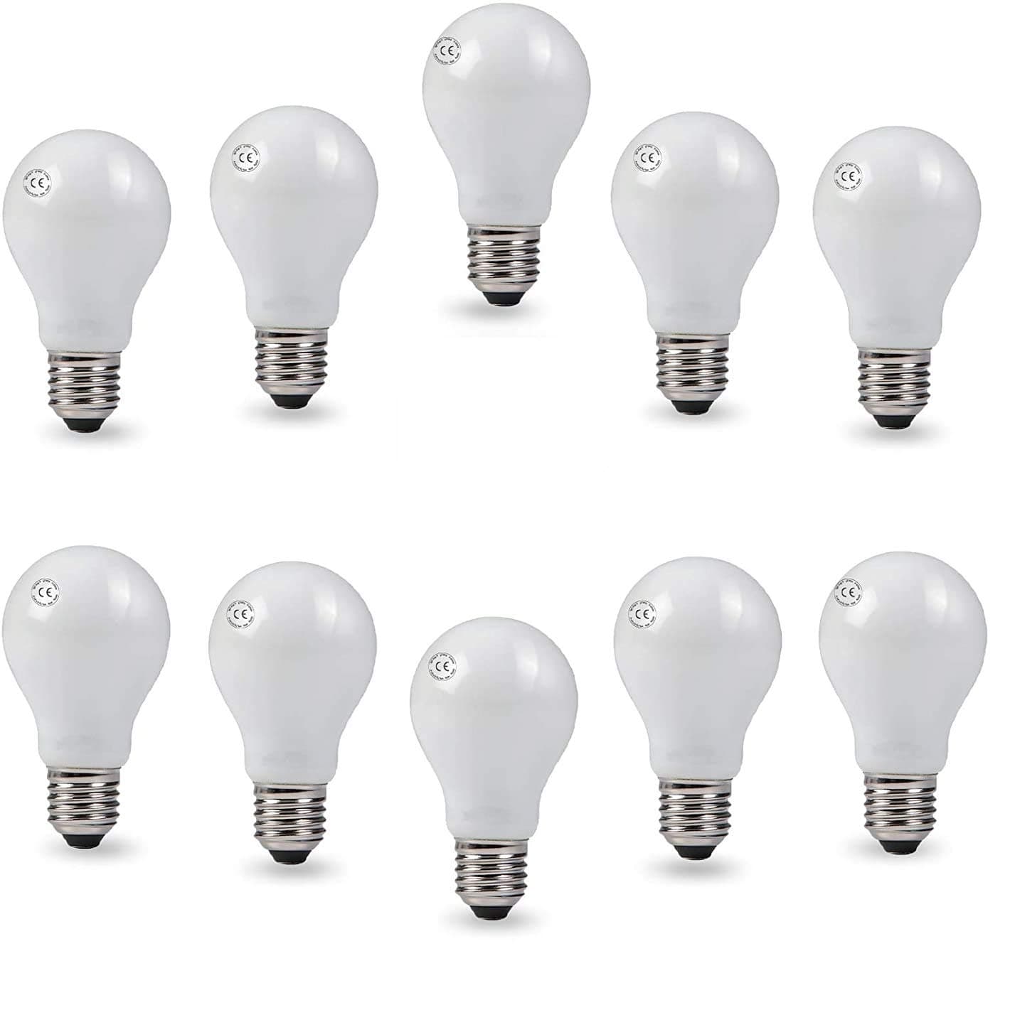 AcornSolution 10 Pack 40W 240V Frosted Light Bulbs E27 Screw Incandescent Lamps [Energy Class E]