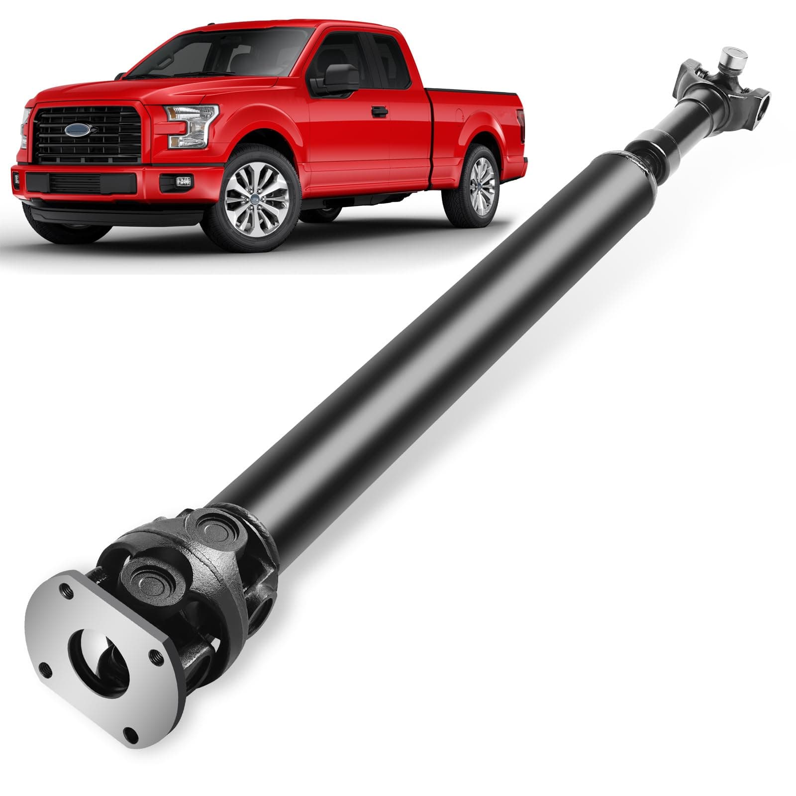 nifeida938-802 Front Drive Shaft Compatible with Ford Excursion 2003-2004 2005 V8 6.0L, F-250/F350/F450/F550 Super Duty 1999 2000 2001 2003 V8 7.3L Diesel, Prop Shaft Replace# 5C3Z4A376FA