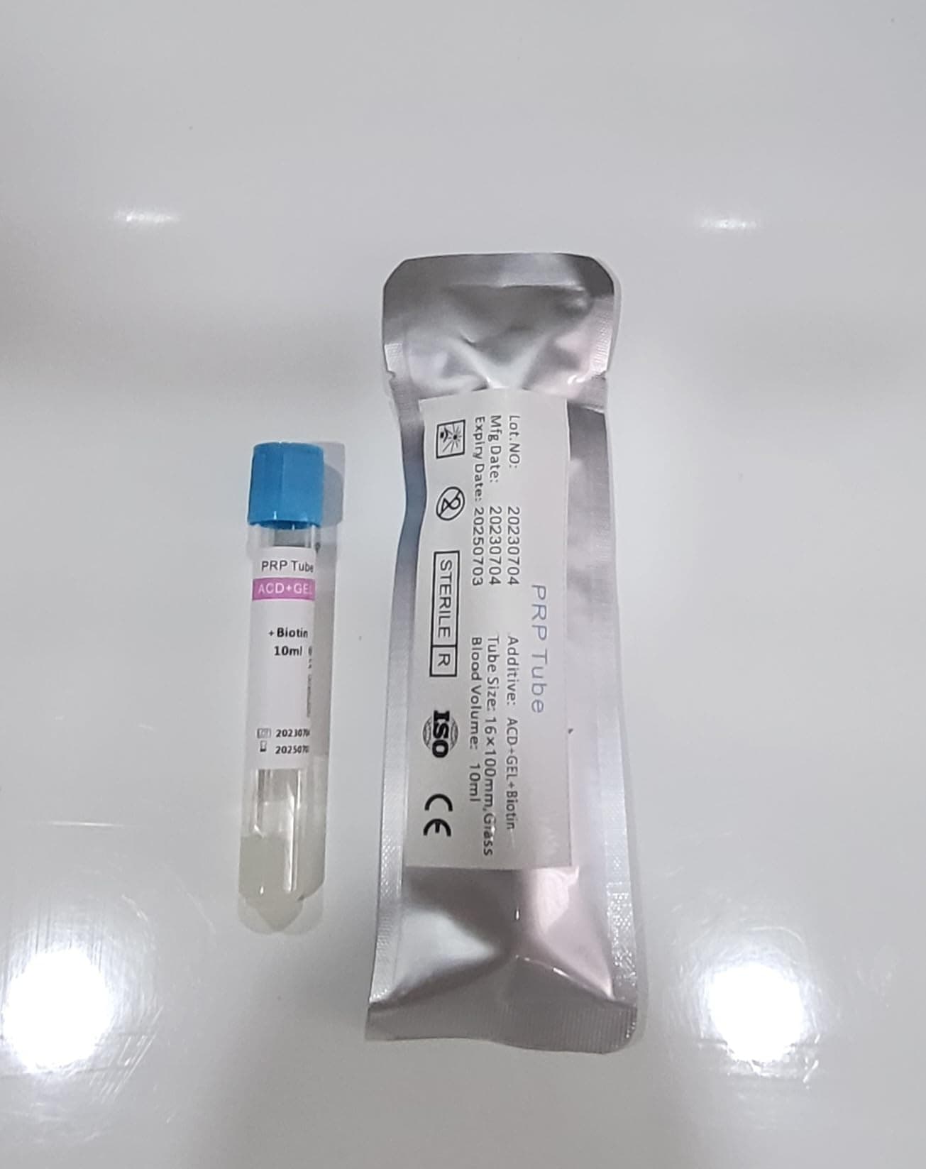 PRP Tubes ACD Solution A and Gel and Biotin 10 mL