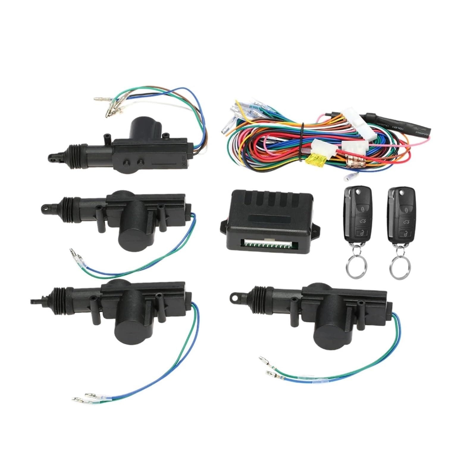 Universal Car Door Lock Keyless Entry System Remote Central Control Locking Kit with Trunk Release Button