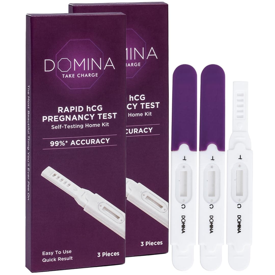 Rapid hCG Pregnancy Test Kit - 6 Kits | Self-Testing Home Kit | One Step Process | 99% Accuracy | Midstream Test For Women | Easy To Use | Quick Results