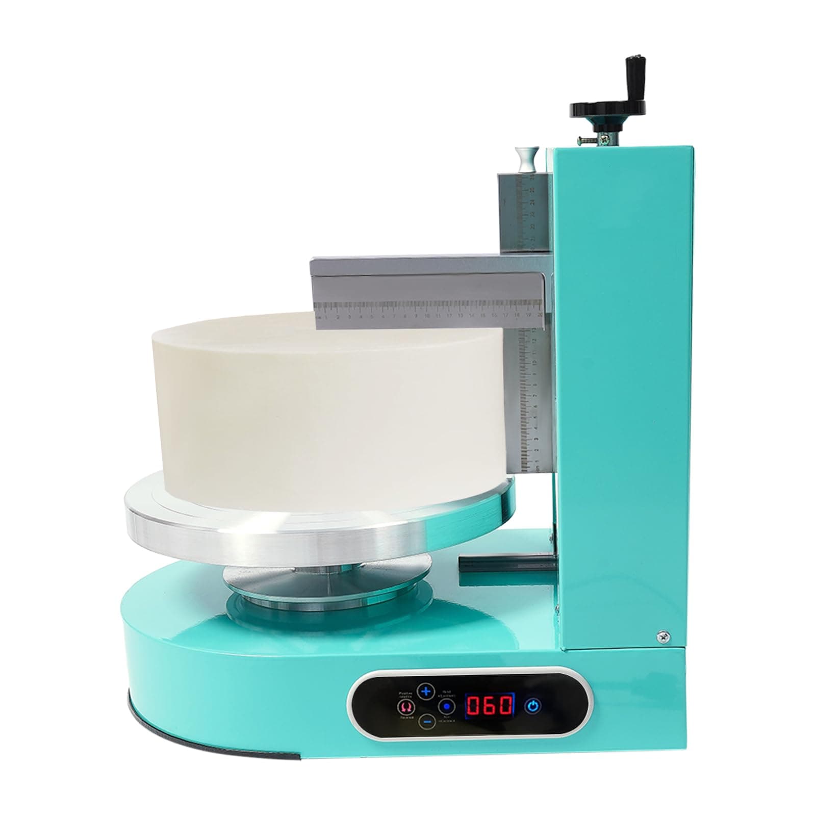 Cake Decorating Machine, 200W Cake Cream Spreading Machine 60-320rpm Rotating Speed Automatic Cake Cream Spreading Machine with LCD Display for 4-12 inch Cakes (Green)