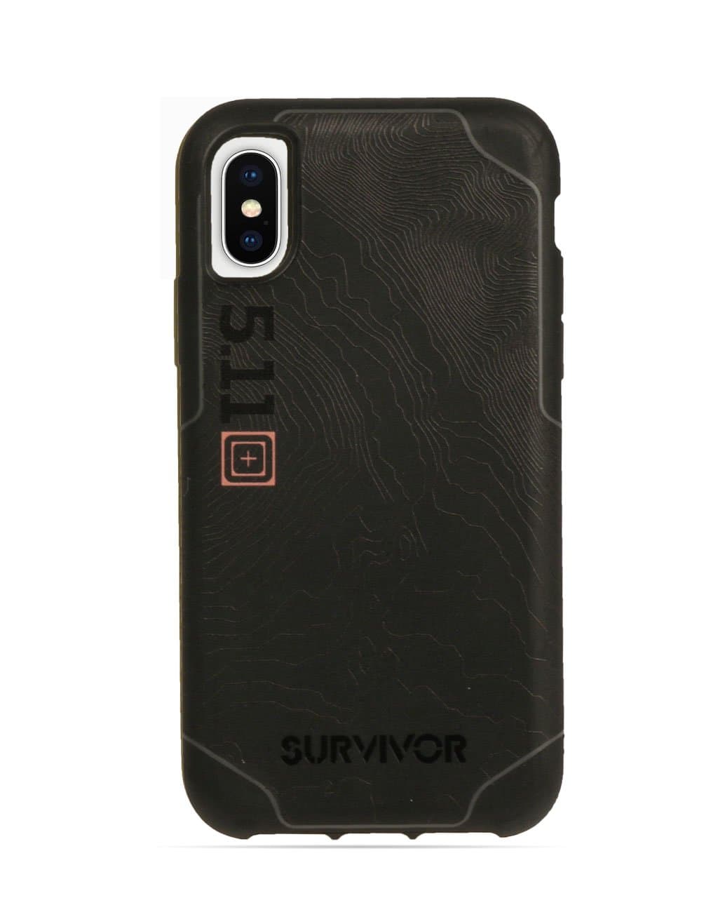 Griffin, iPhone X Protective Case, Survivor Strong: 5.11 Tactical Edition, Impact Resistant Slim Case (Black)