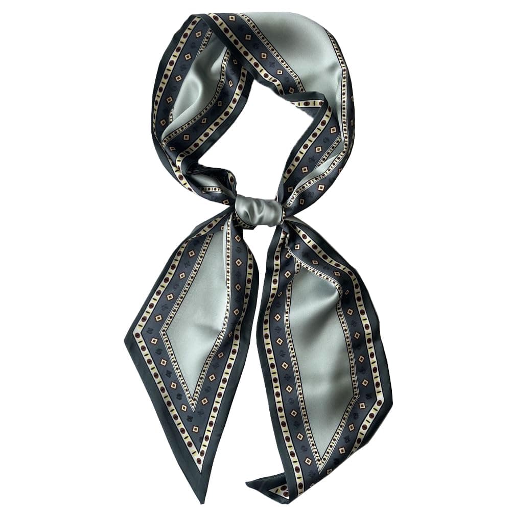 シルクヘッドスカーフ ヘアファッション 女性用ヘッドラップ 軽量ネクタイ