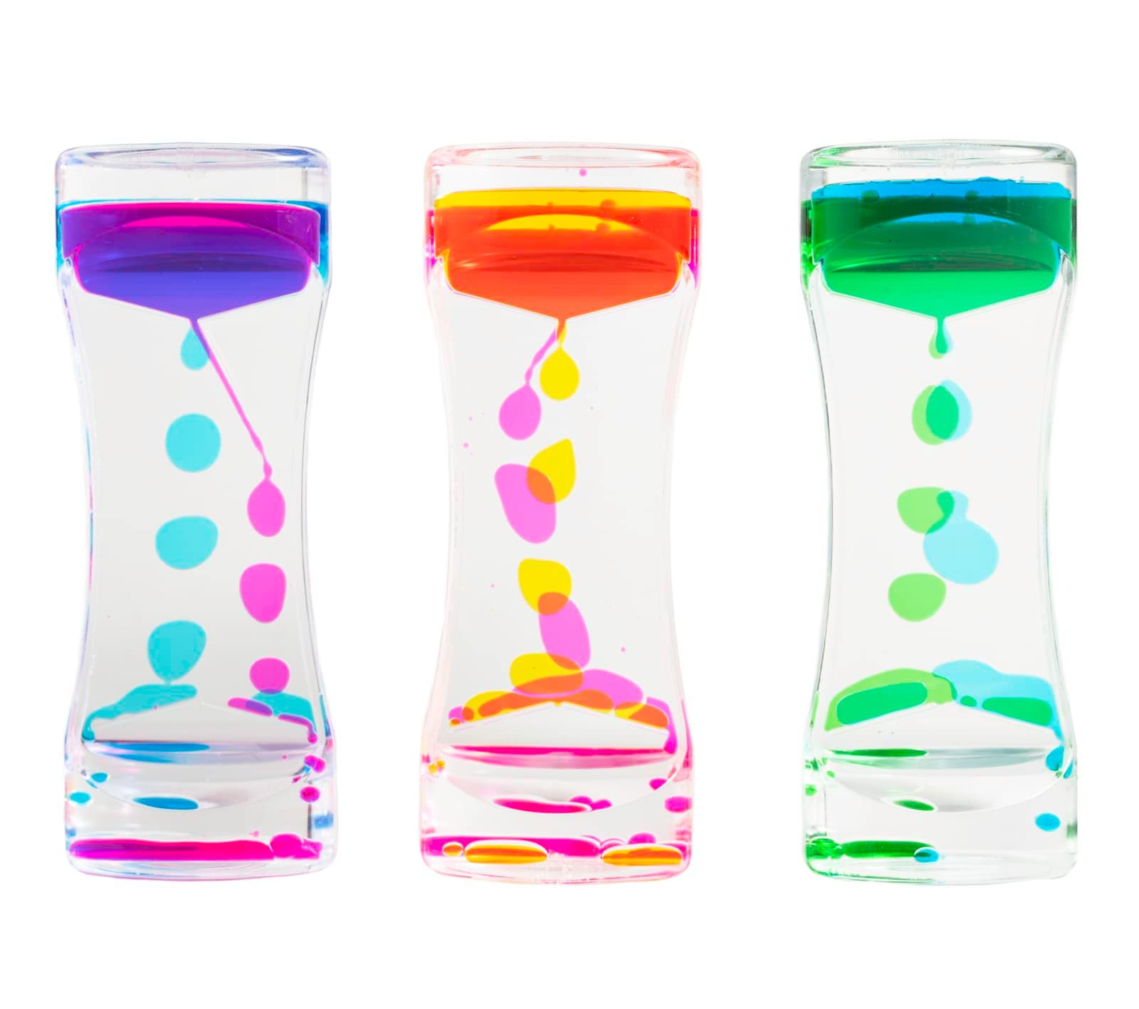 Liquid Sensory Timer for Autism, Sensory Needs, ADHD, Stress Relief, Anxiety. Autism Toy and Special Needs Sensory Fidget. Choice of Colour. (Blue & Green)