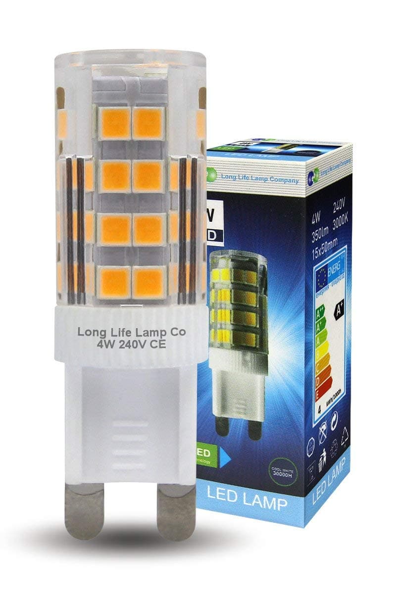 6 x 4w G9 LED Halogen Replacement Bulb 240v Capsule Lamp for Chandeliers, Wall Lights 35w Equivalent