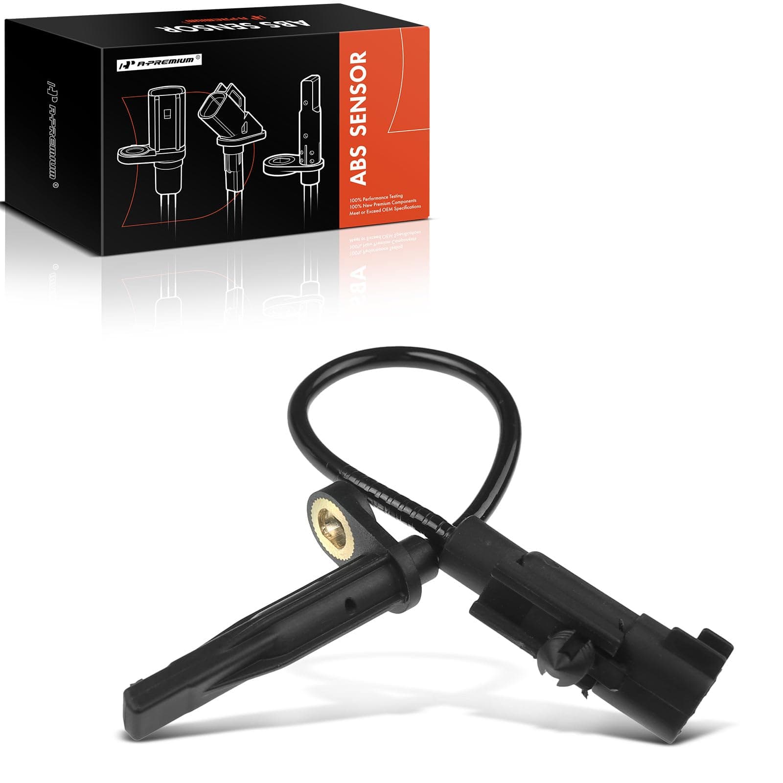 A-Premium Front ABS Wheel Speed Sensor Compatible with Cadillac & Saab Models - SRX 2010-2016, 9-4X 2011 - Front Driver or Passenger Side