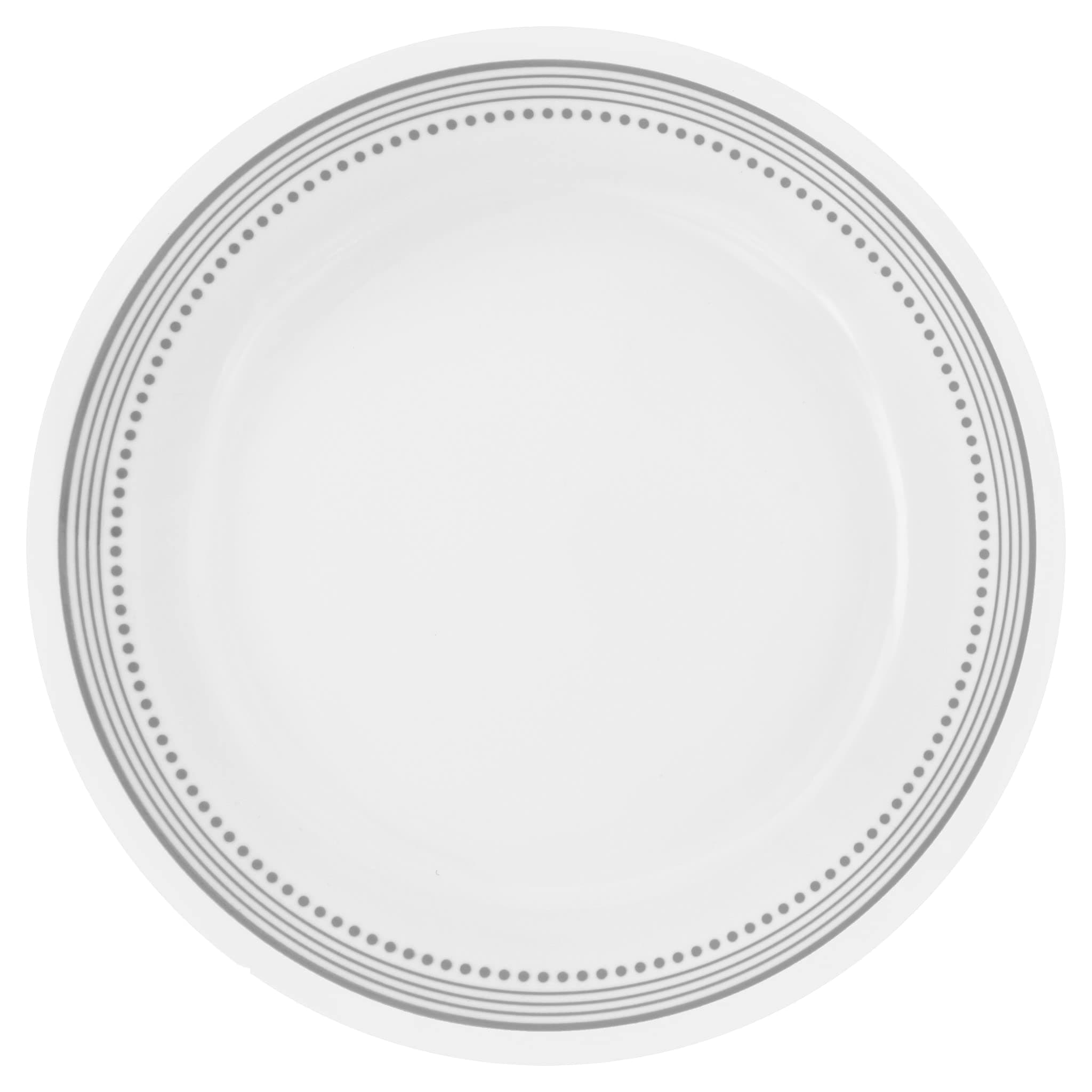 Corelle Dinnerware Set (4pc Set, Mystic Gray)-Set for 4 | Includes 4 x Side Plates | 80% Recycled Glass | 3 X More Durable, Half the Space & Weight of Traditional Ceramic