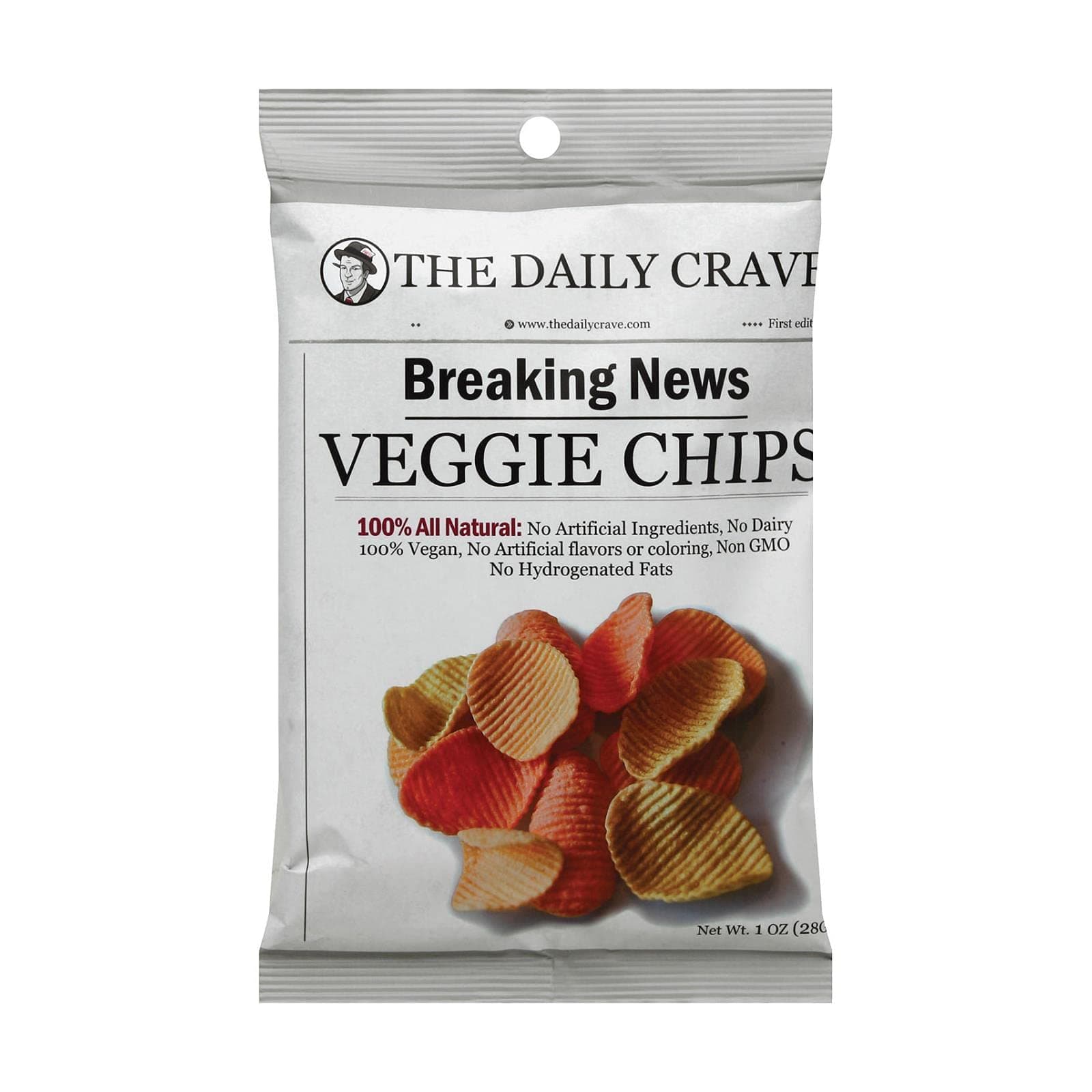 The Daily Crave Veggie Chips 1 oz. (Pack of 24)24