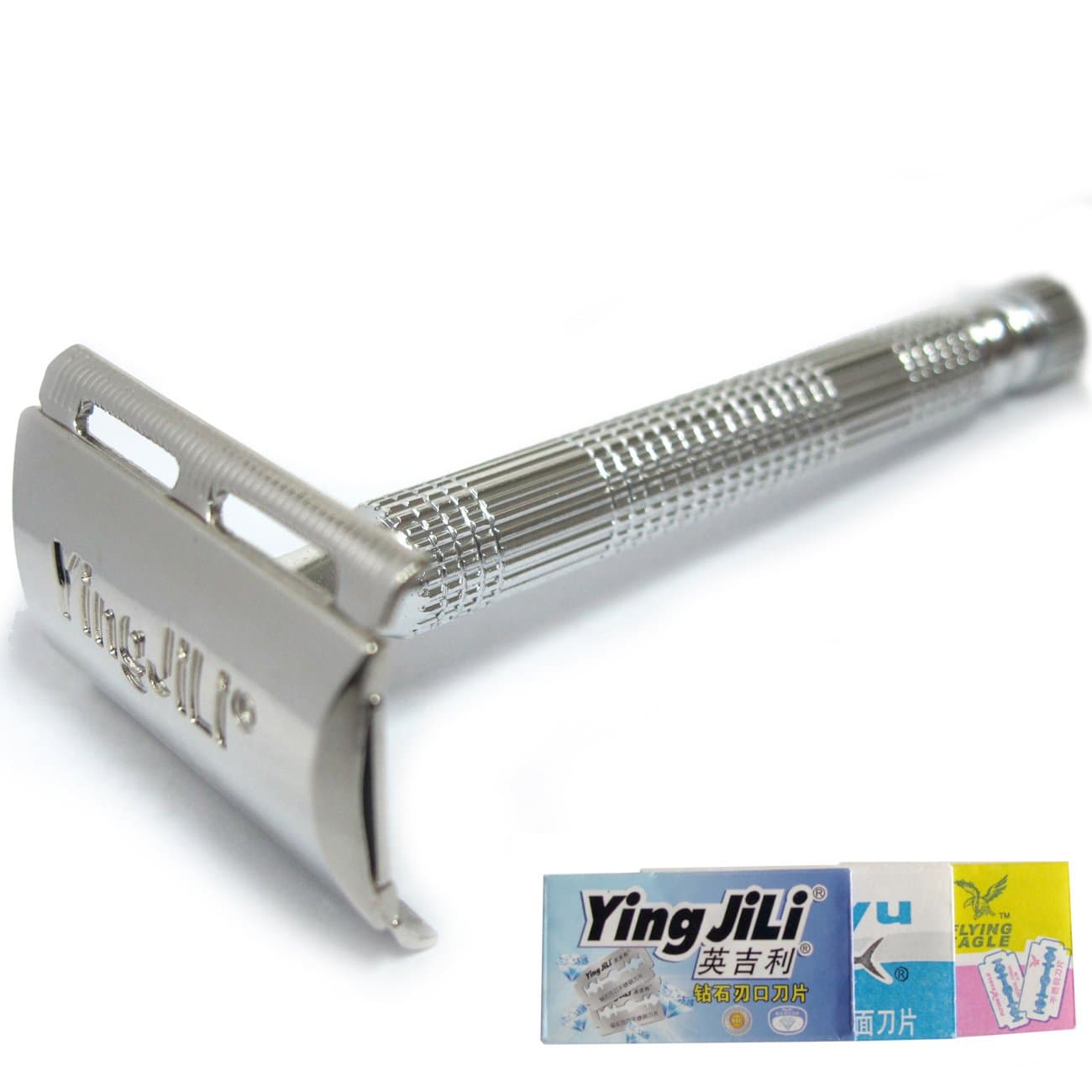 Ying Ji Li Classical Double Edge Safety Razor with 3 Blades.