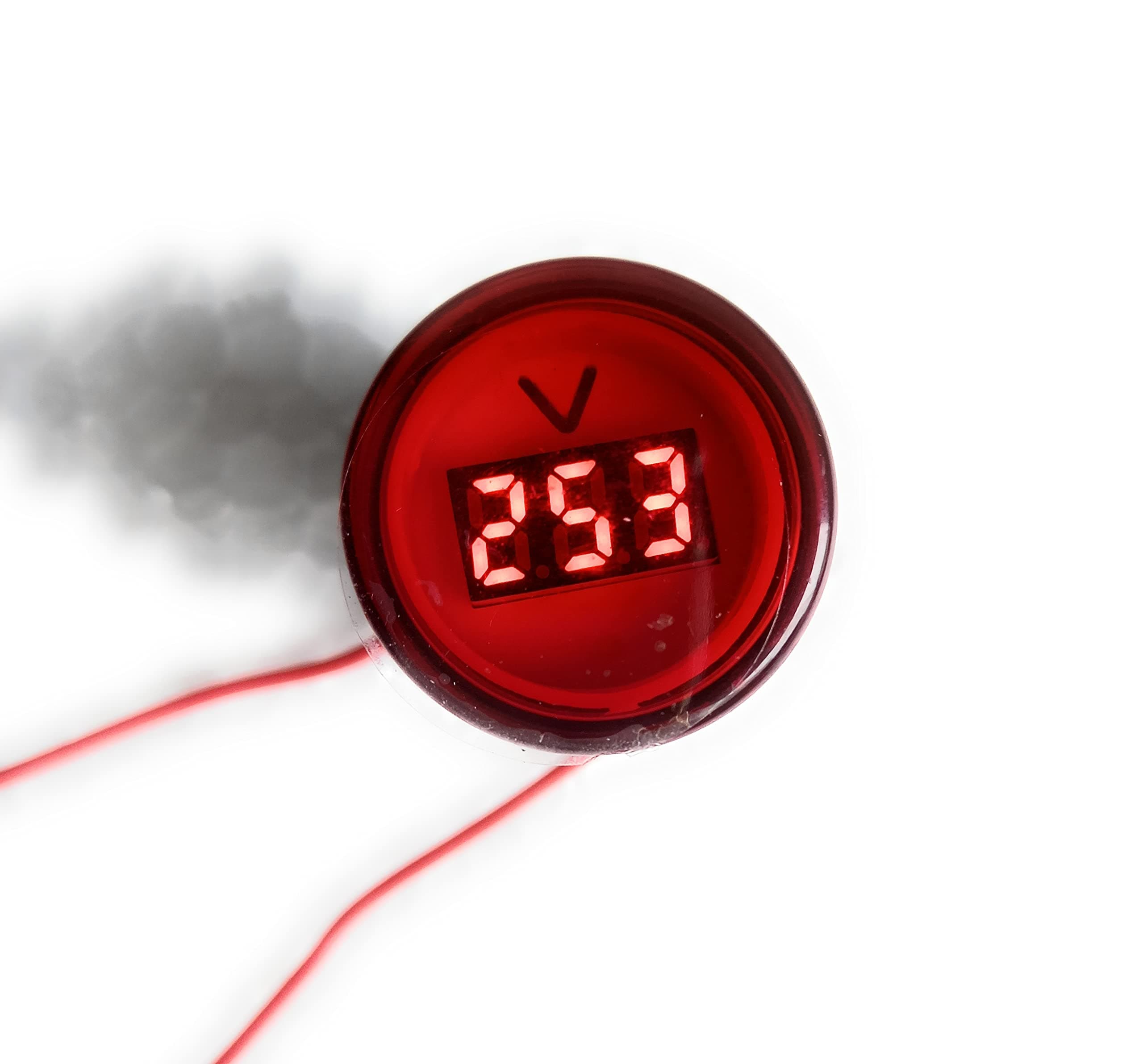 V-TEC MTR-077 digital display round 60-500V Portable Voltmeter Indicator for stebilizer/ups/ac volt mezering devices, 52% off