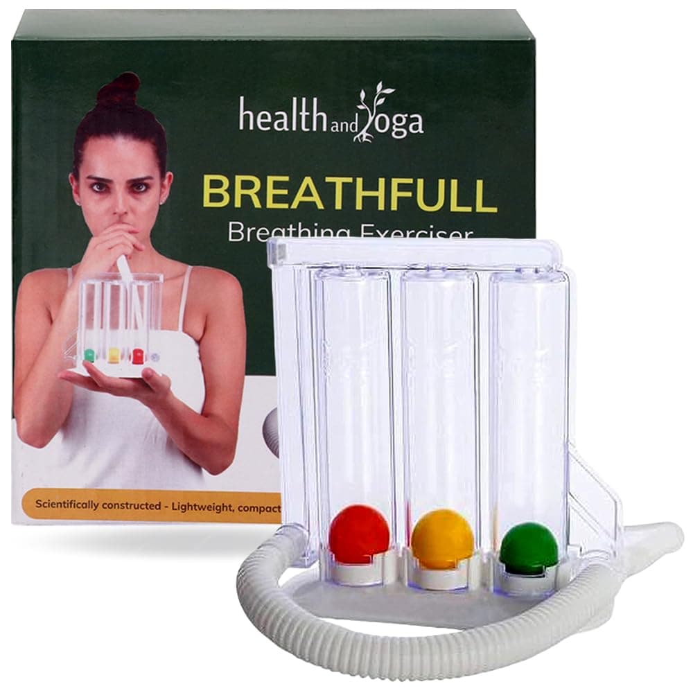 HealthAndYoga™ Deep Breathing Exerciser - Breath Exercise System
