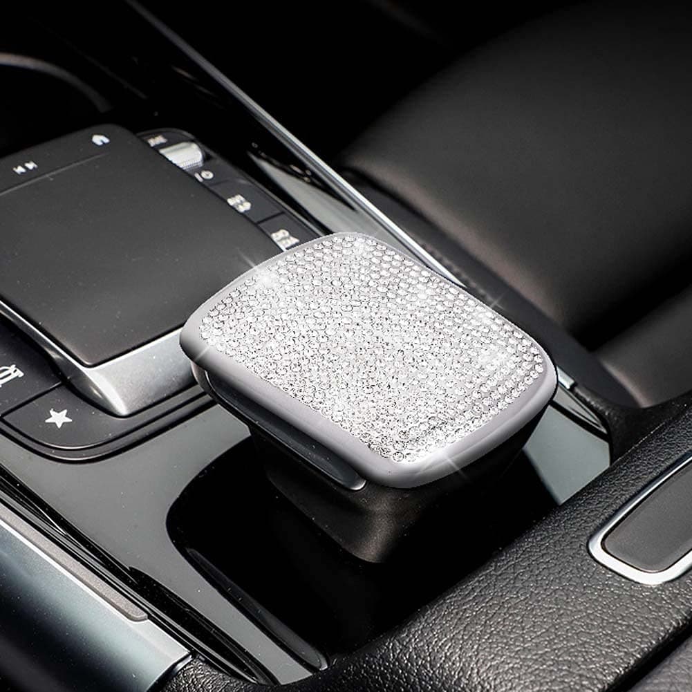 Bling Bling Crystal Central Control Gear Shift Knob Mouse Cover Car Interior Accessories Trim Sticker Decals for Mercedes Benz B GLA GLB Class 2020 2021 2022(not for A CLA)