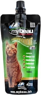Palamountains My Beau for Cats – Omega 3 & 6, Essential Vitamins – Enhances Skin, Coat, Immunity, Digestion & Reduces Fur Balls – High Absorption & Palatable Formula 150ml