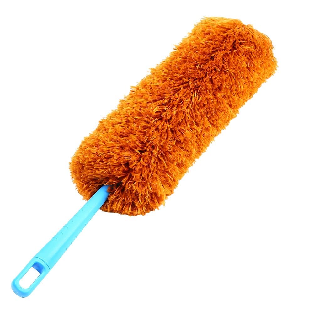 Duster, Washable Anti Static Duster with Soft Microfiber for Cleaning, Home Furniture, Car Cleaning Tool(Dark Brown)