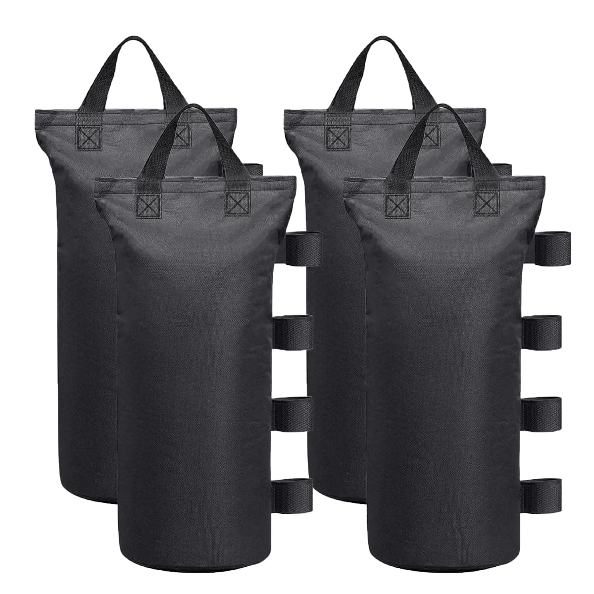 Extra Large Canopy Weights Bag Leg Weight for Pop up Canopy Tent Gazebo Patio Instant Outdoor Sun Shelter,120LBS Tent Weight Sand Bags (4Set Black)