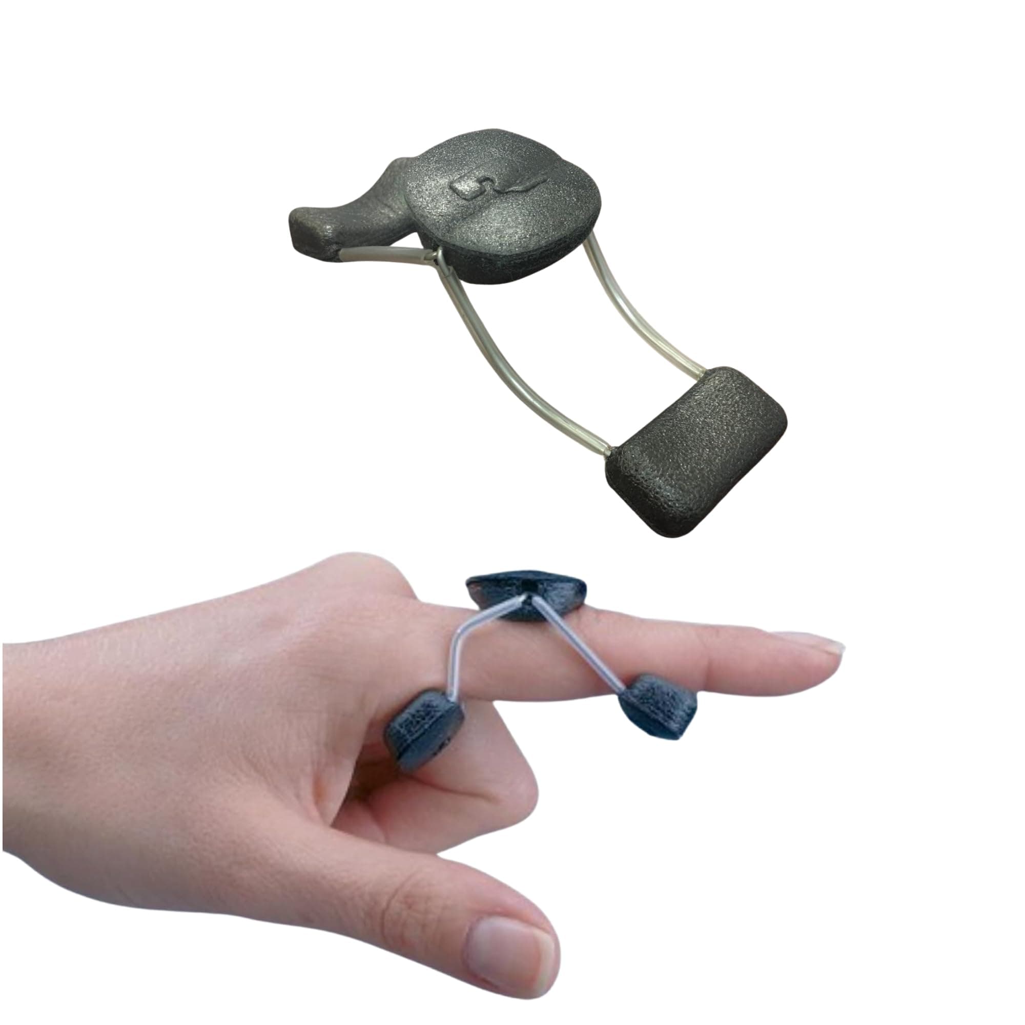 Rolyan Sof-Stretch Extension Splint, X-Small, Black, Finger Brace & Knuckle Immobilization Device, Recovery & Rehabilitation Aid for Edema, Joint Extension & Contractures, Support for Injured Fingers