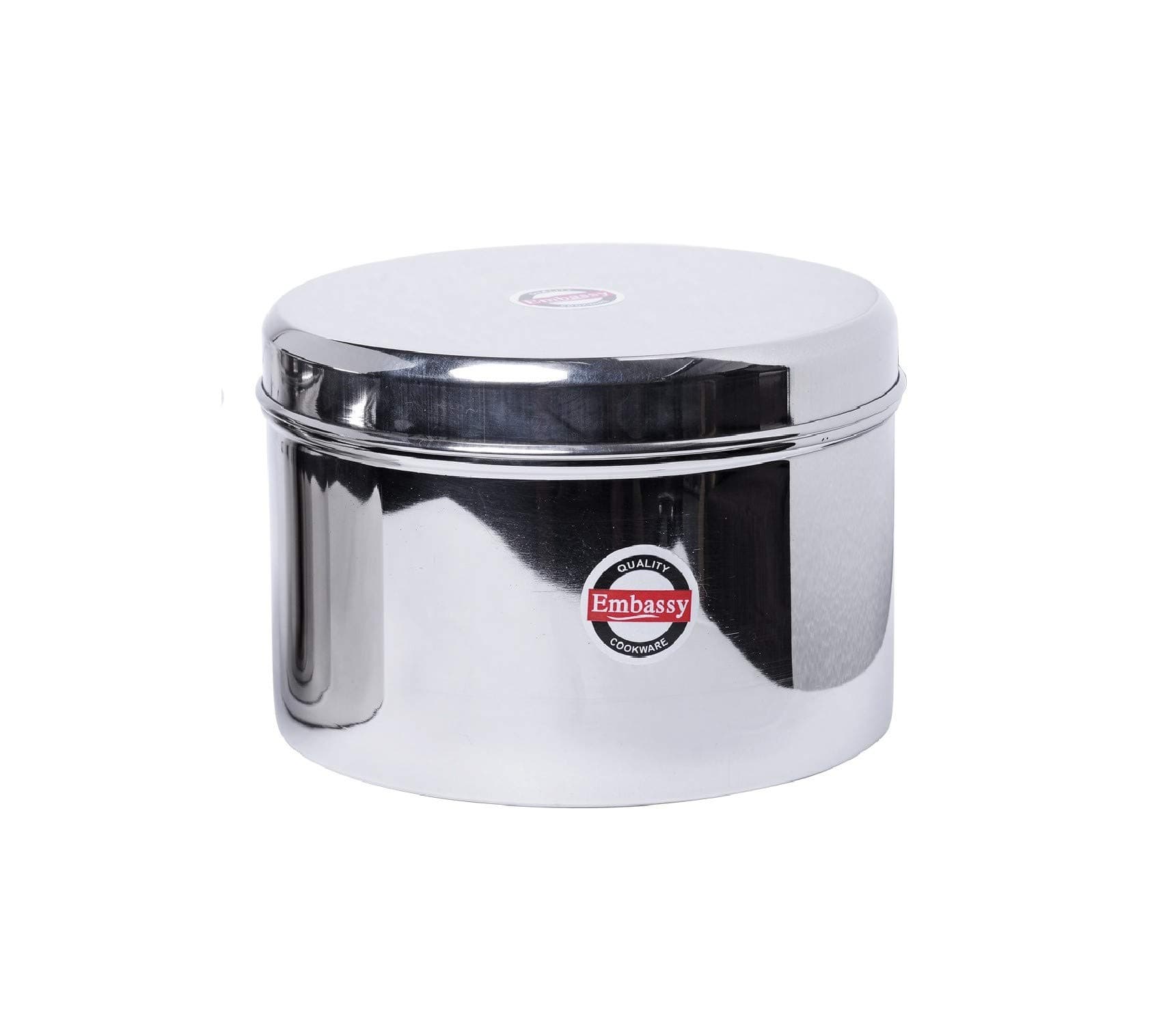 Embassy Betha Dabba/Storage Container, Size 7, Pack of 1, 4 Liters, Stainless Steel