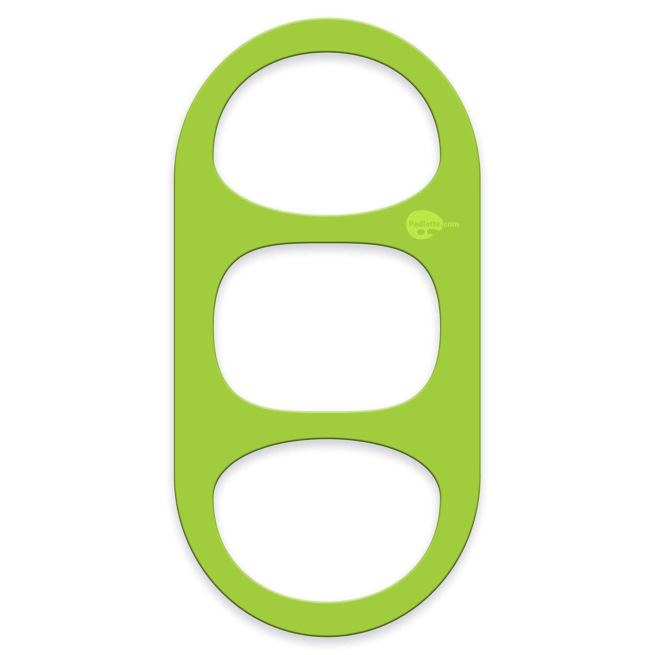 Padlette Tablet Handle, Holder, Grip for iPad Kindle Fire HD Surface Galaxy Tab and Compatible with Any Tablet with a Display from 8 inches to 11 inches (Mid-Size D3 Green)