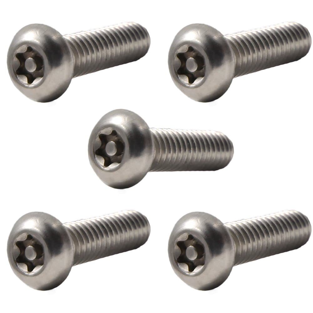 5/16-18 x 1-3/4" Button Head Torx Security Machine Screw Bolt Screws Stainless Steel Tamper Resistant, Qty 10 Thread Size 5/16-18 x 1-3/4" Length