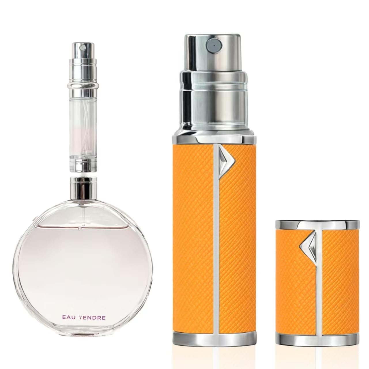 muilsae AB00YL 5ml Leather Perfume Atomiser Refillable, Bottom Fill Perfume Bottle, Portable and Leak-proof Suitable for Women and Men (AB00YL 5ml)